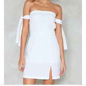 Nasty Gal Strapless Sundress with Tie Sleeves